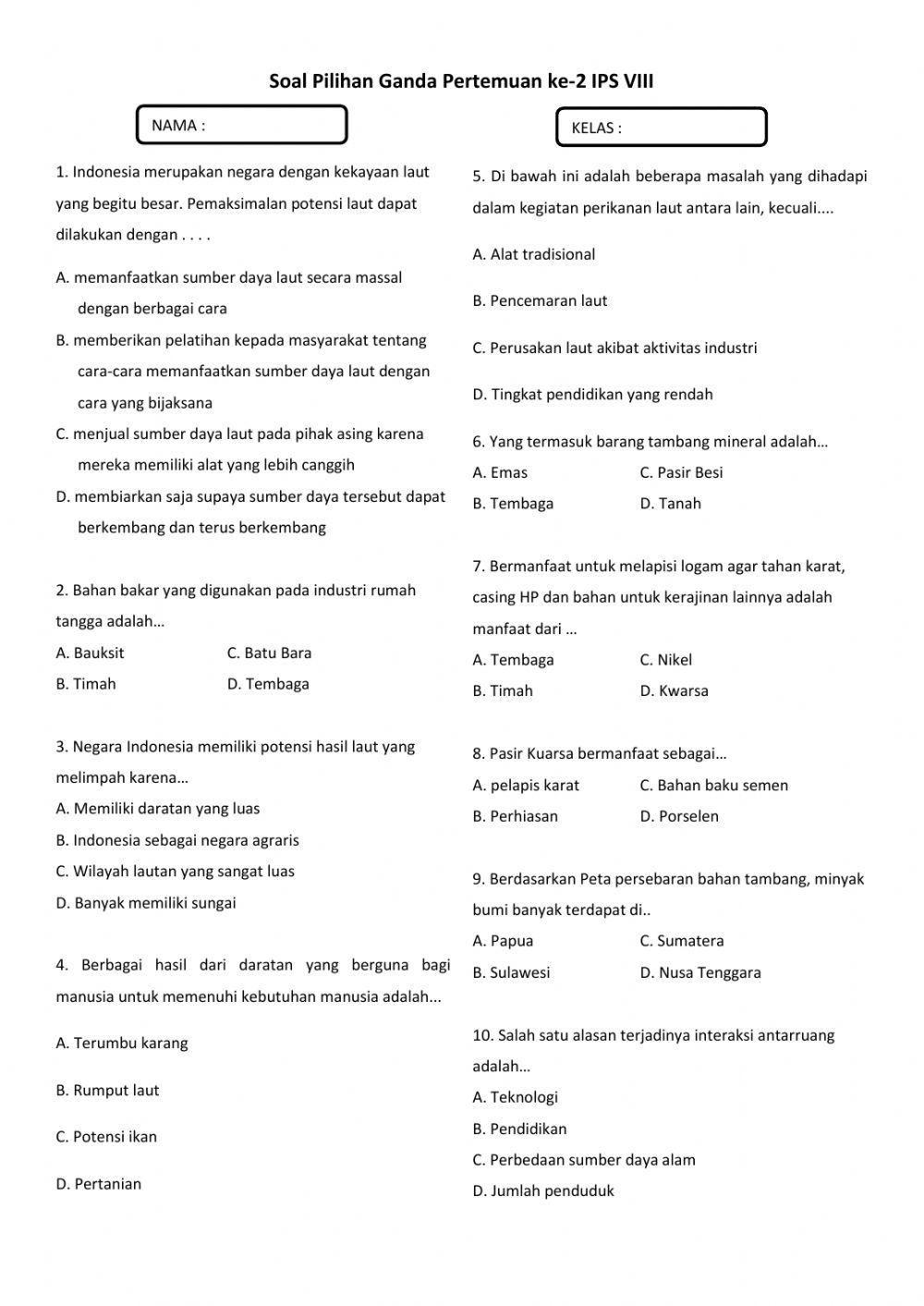 Interaksi antarruang