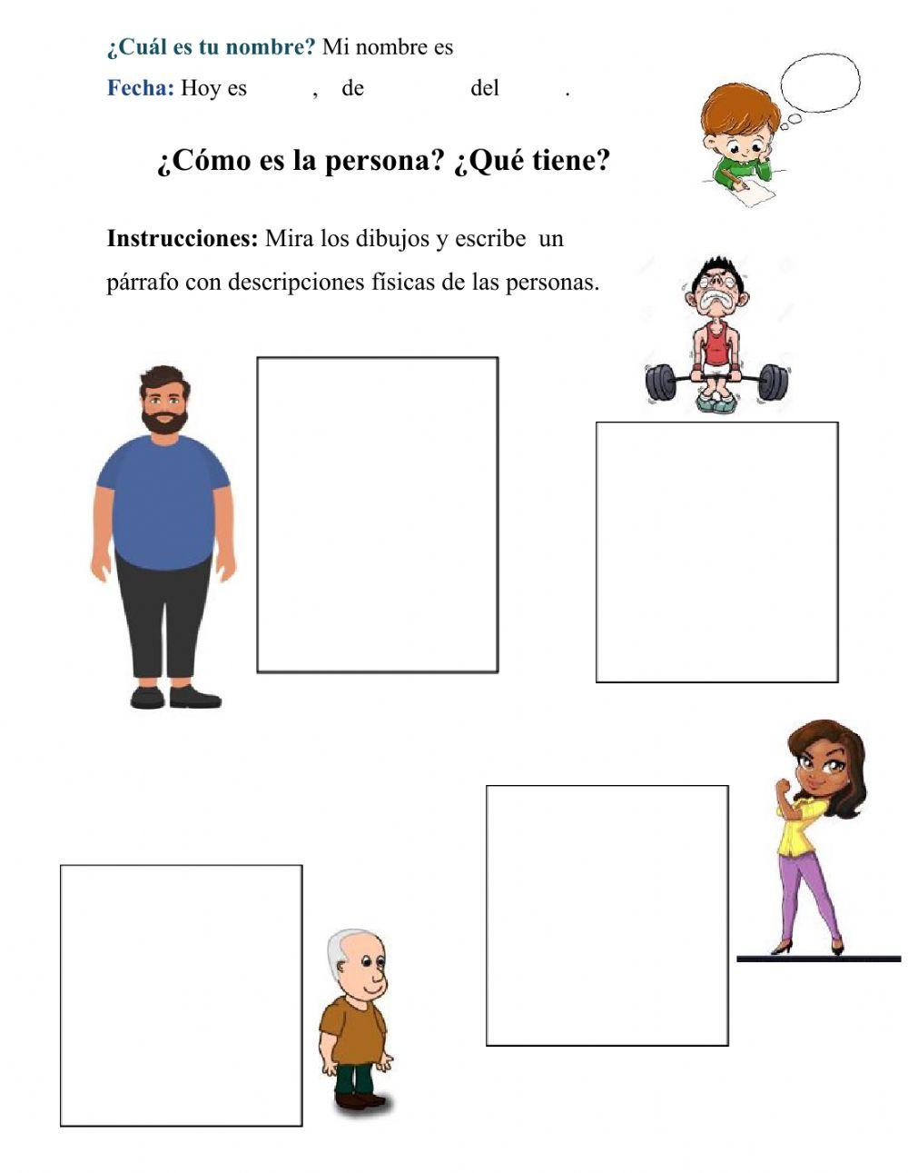 Escribir un párrafo