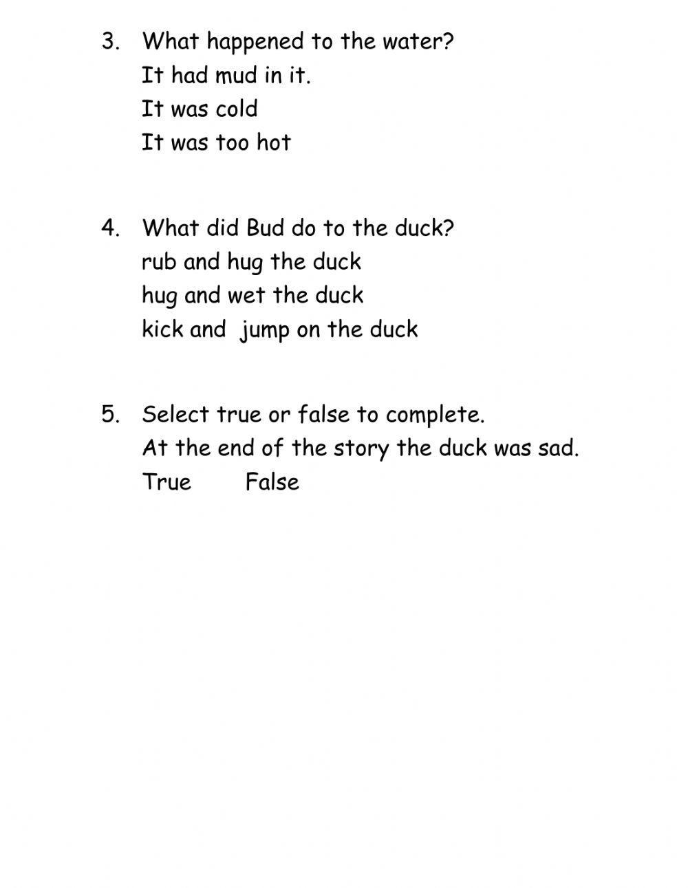 Short Uu Reading Comprehension