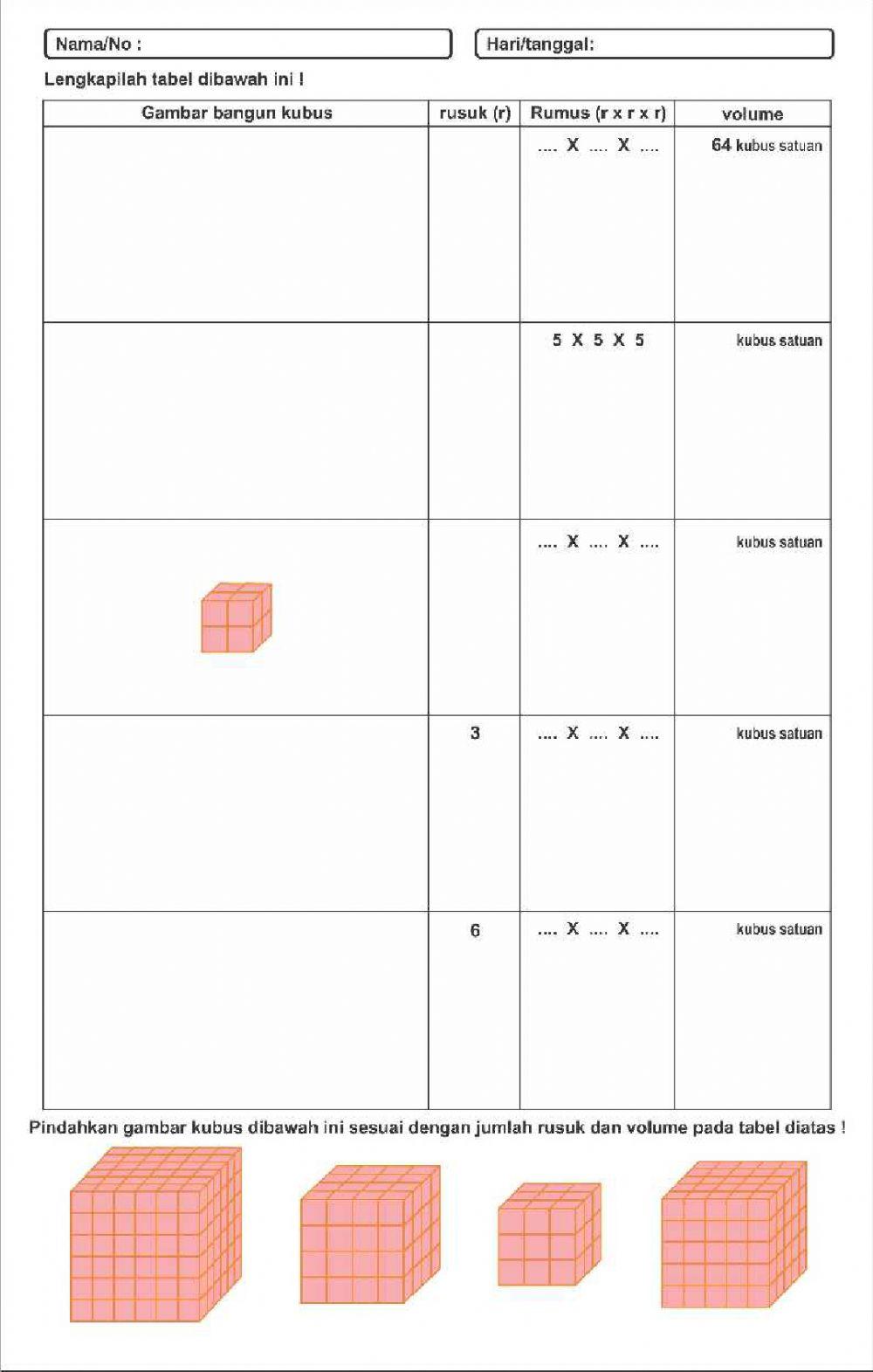 LKPD Volume Kubus Satuan