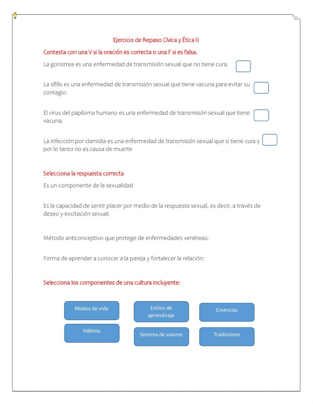 Repaso de Formación Cívica y Ética2