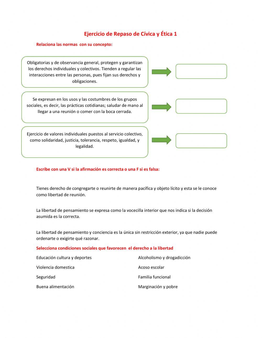 Repaso de Formación Cívica y Ética1 Repaso de Formación Cívica y Ética1