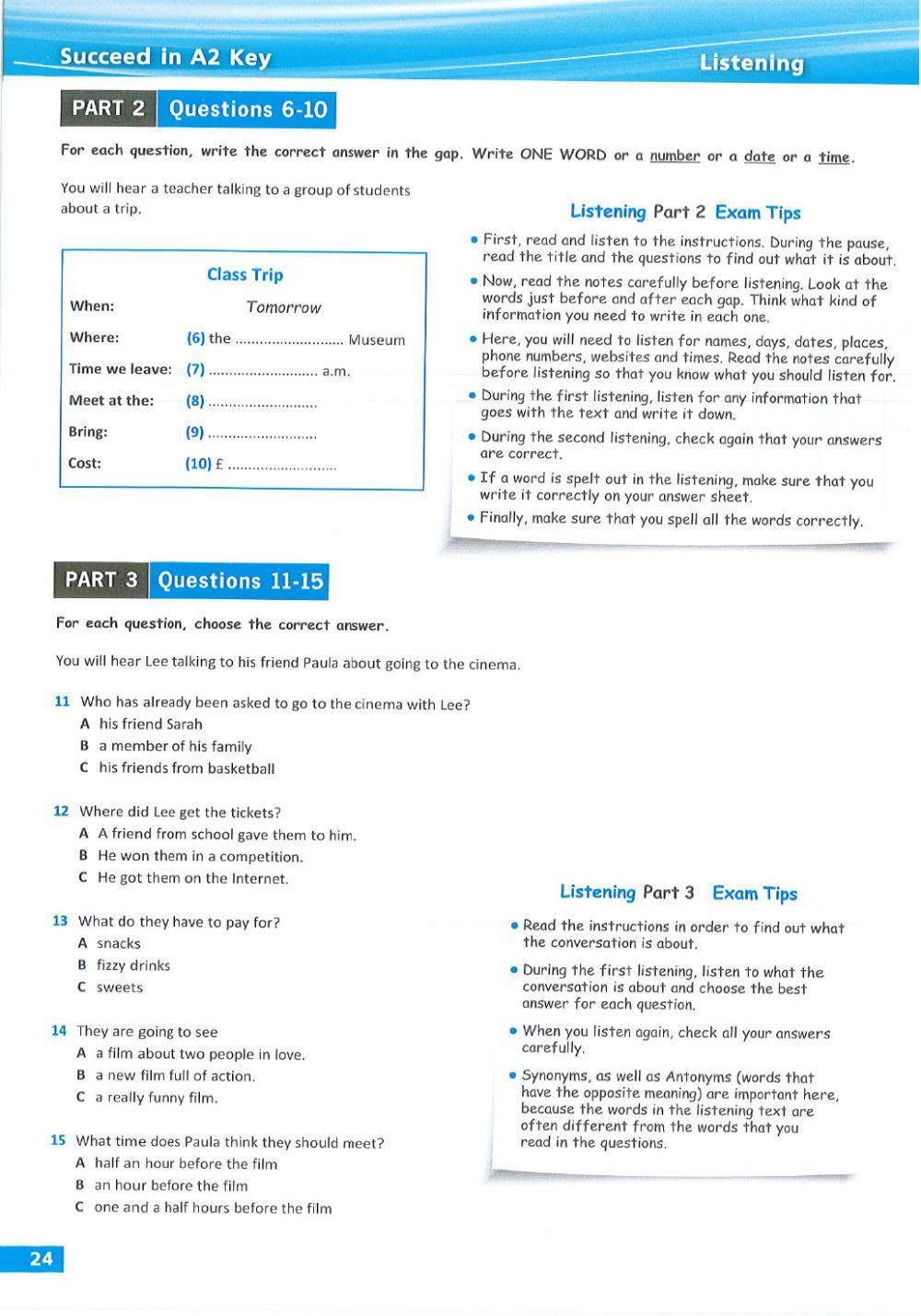 succeed-in-a2-key-book-2020-Test 01-lan02