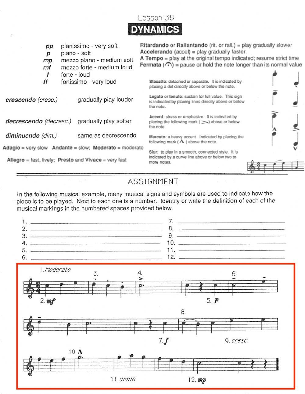 Lessons 38 Live Worksheet