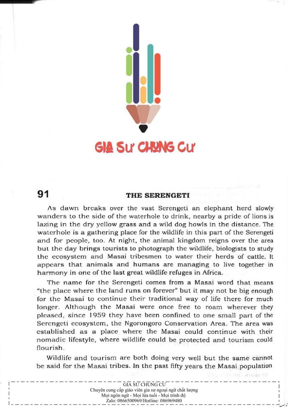 Trắc nghiệm Kỹ năng đọc hiểu Tiếng Anh số 31.1