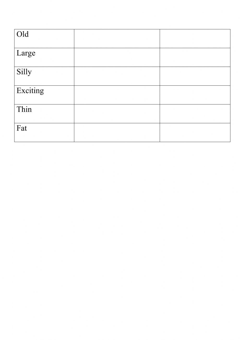 Grade 5 Adjectives (Comparative and Superlative)