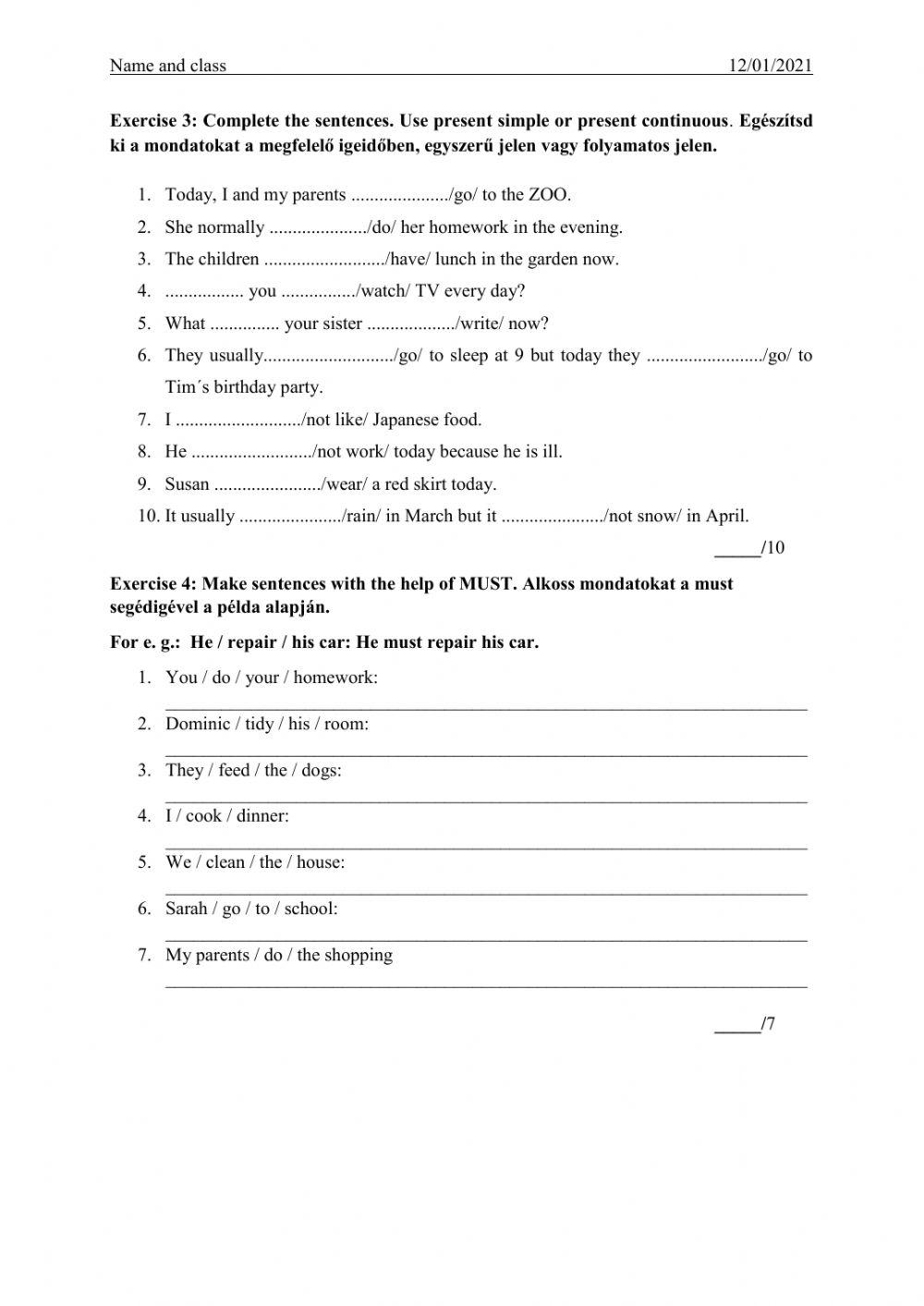 Project 2 Unit 2 Test