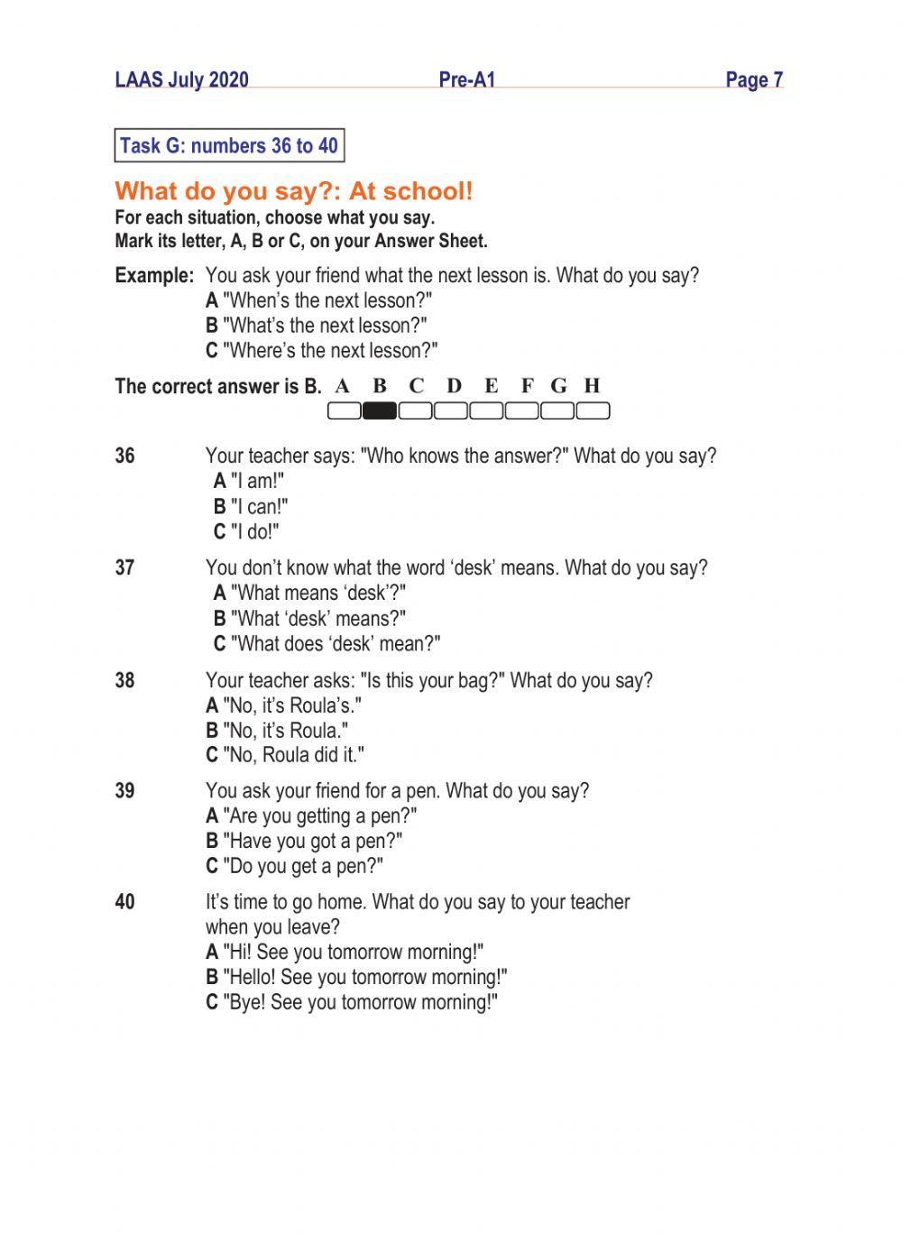LAAS Pre-A1 July 2020