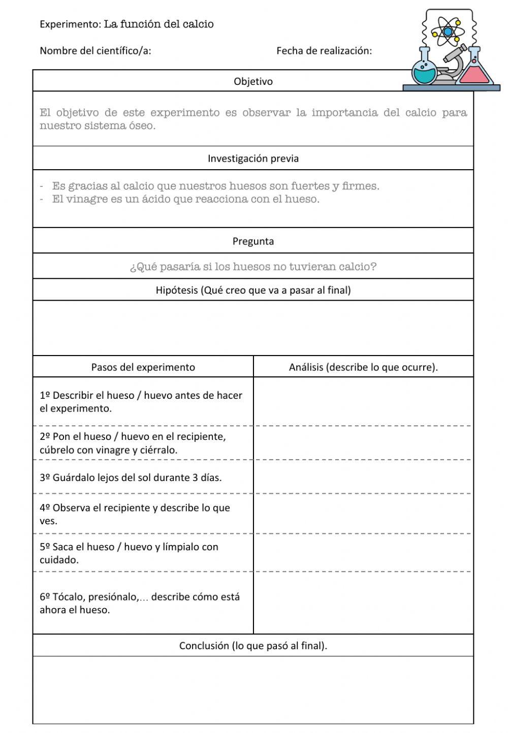 Experimento - Calcio