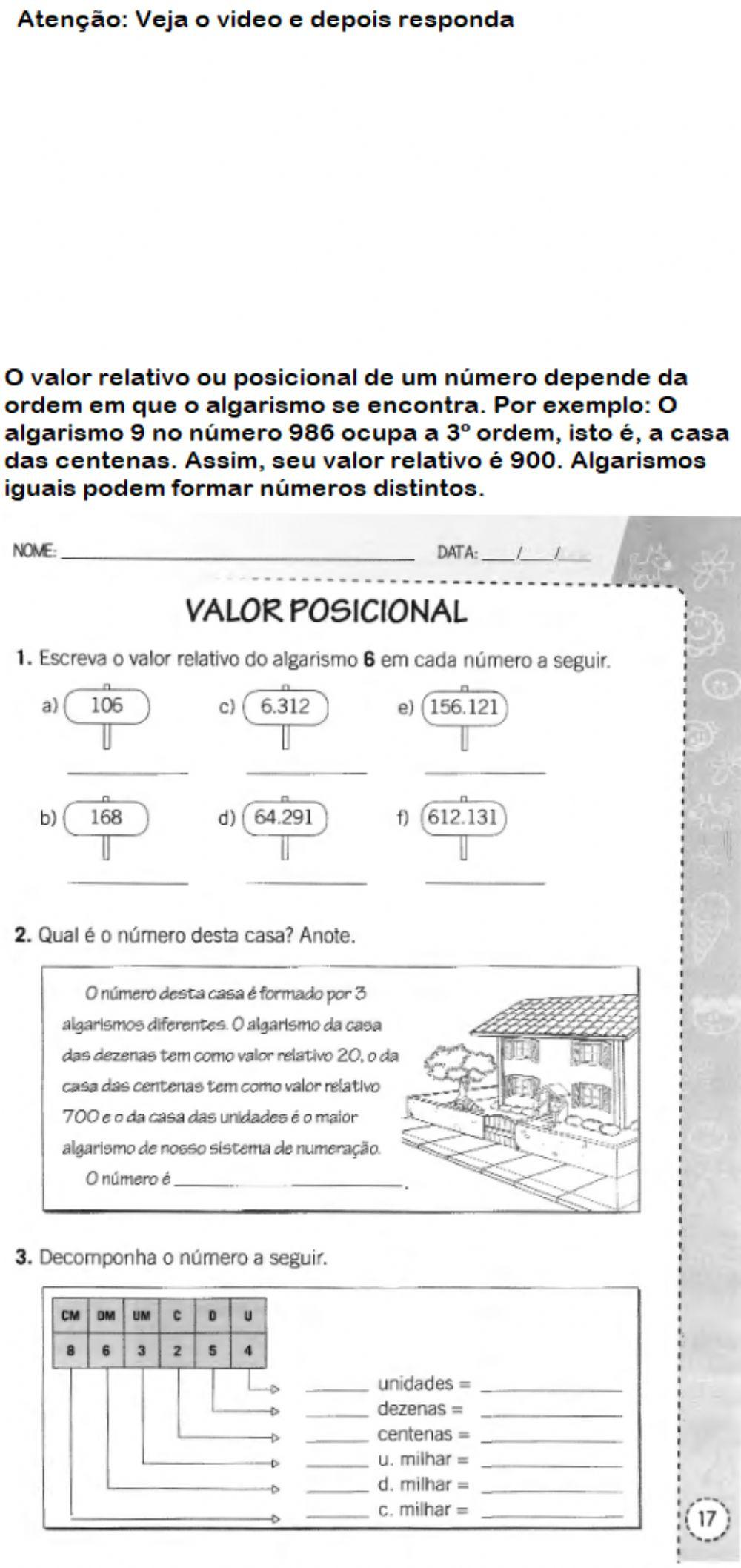 5 Ano Matemática