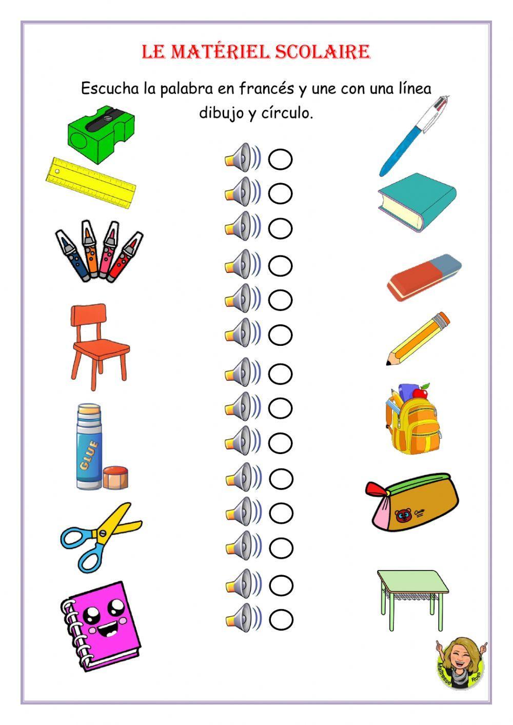 Le matériel scolaire