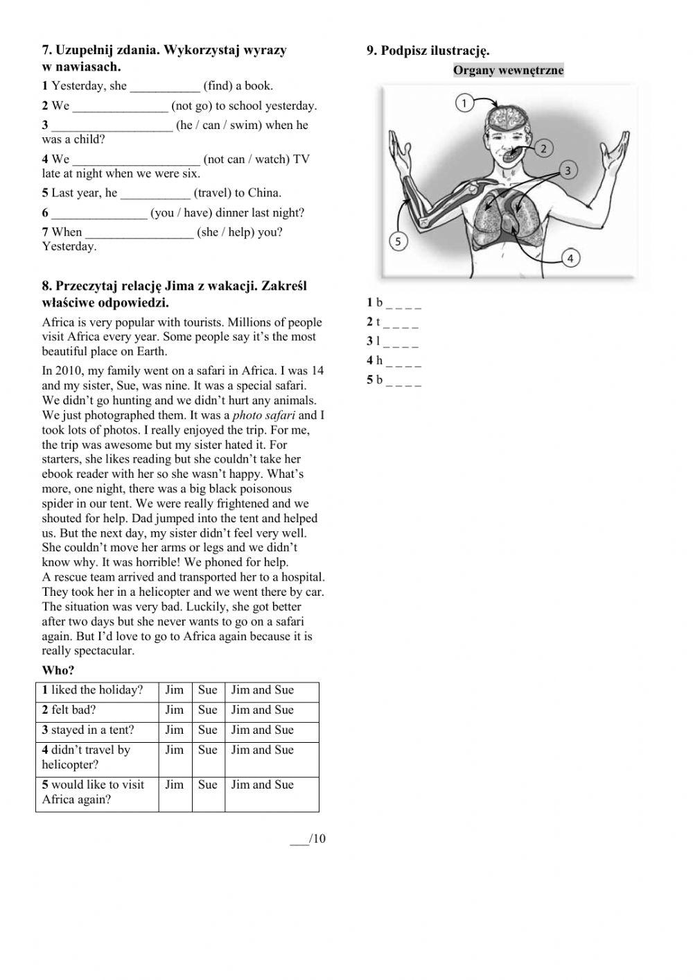 Evolution Plus 3 Unit 4 Test