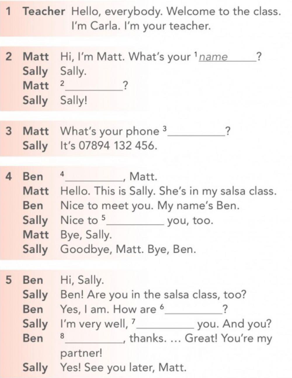 Lesson 1. Hello. Ex.1b