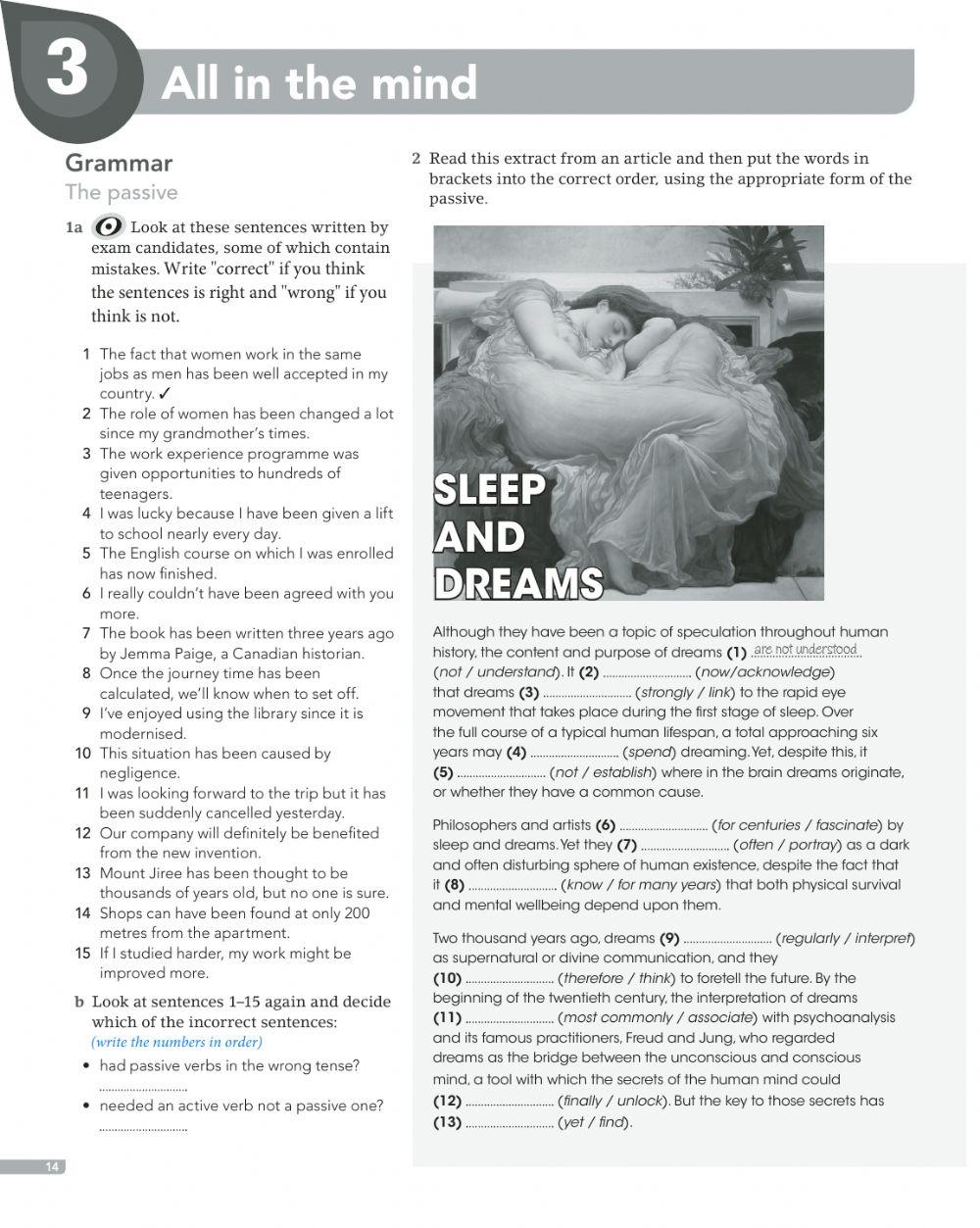 Complete Advanced Workbook Unit 3