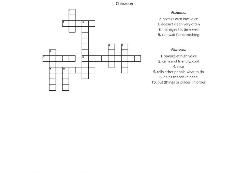 Unauthorized Character Drawings Crossword prntbl Unauthorized Character Drawings Crossword prntbl