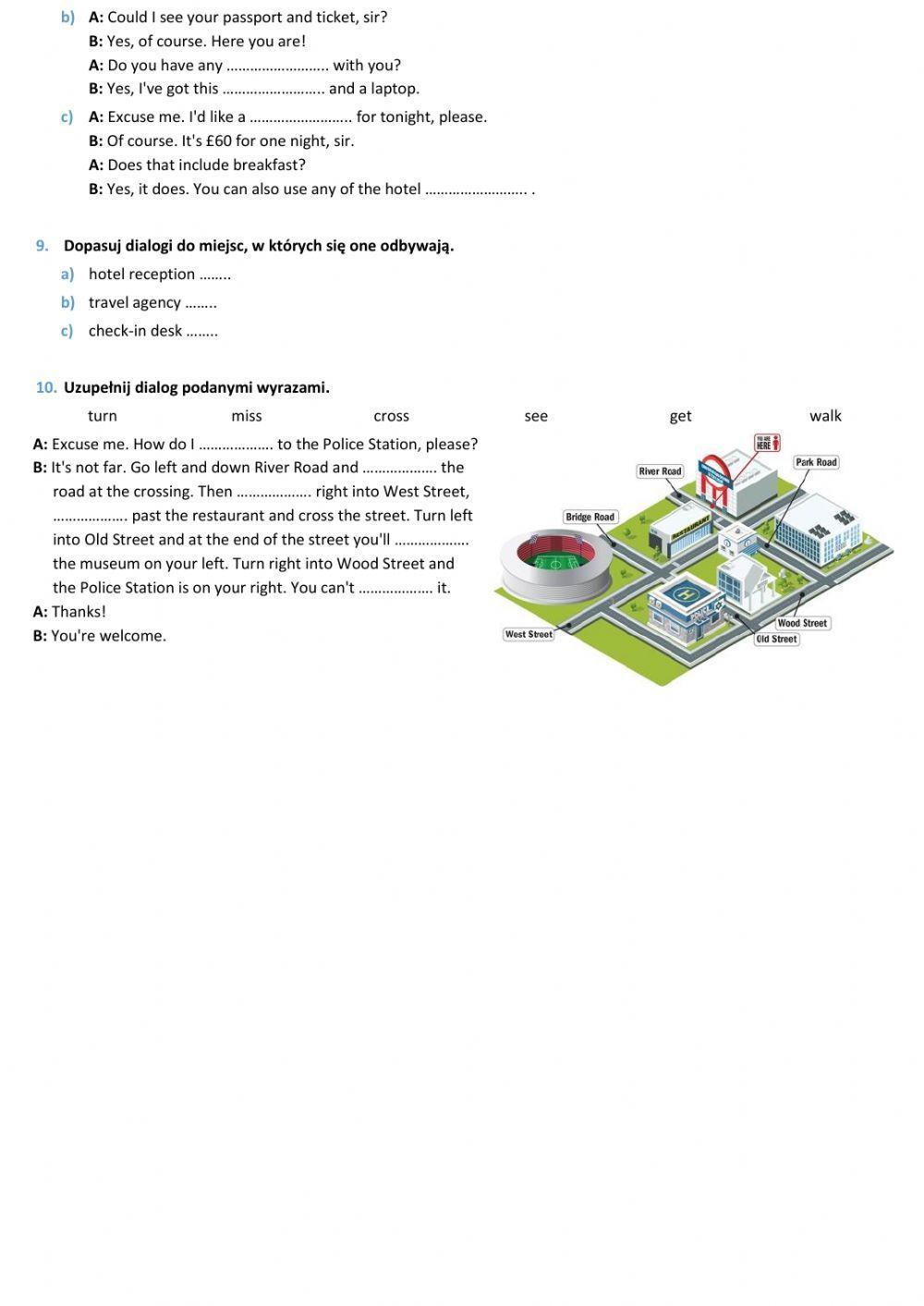 E8 U8 Podróżowanie i turystyka Vocabulary