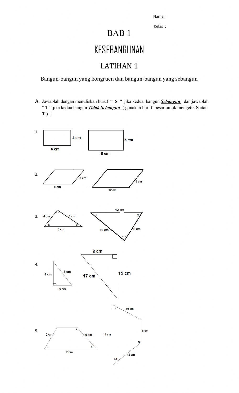 KESEBANGUNAN Latihan 1