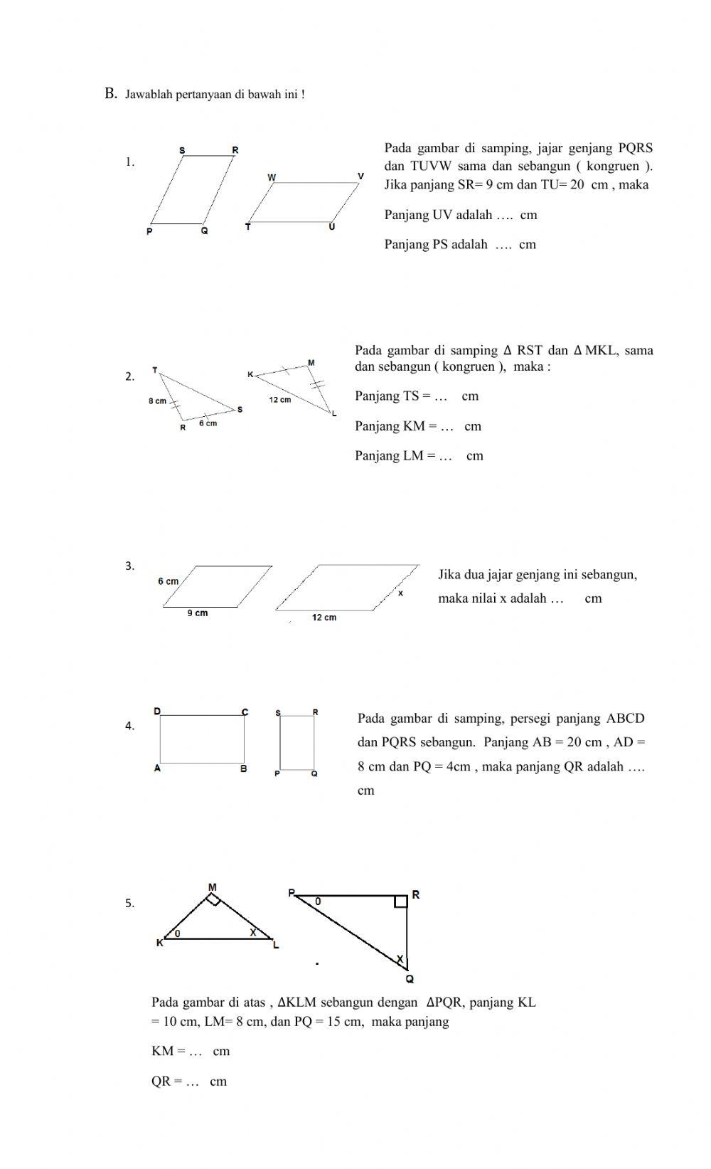 KESEBANGUNAN Latihan 1