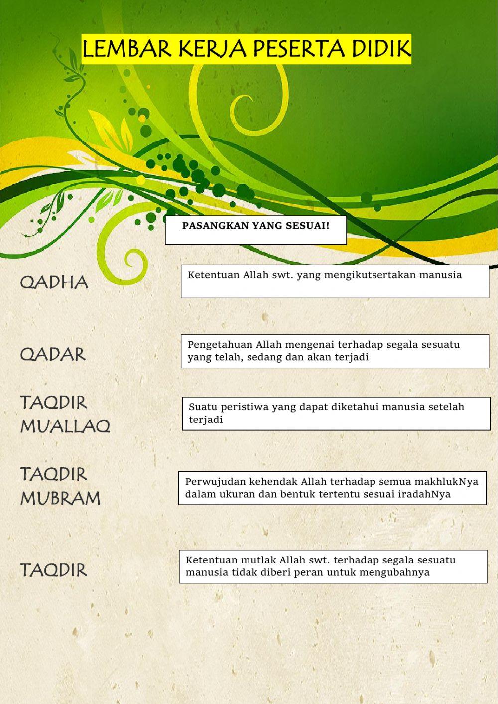 Kita imani qadha dan qadar