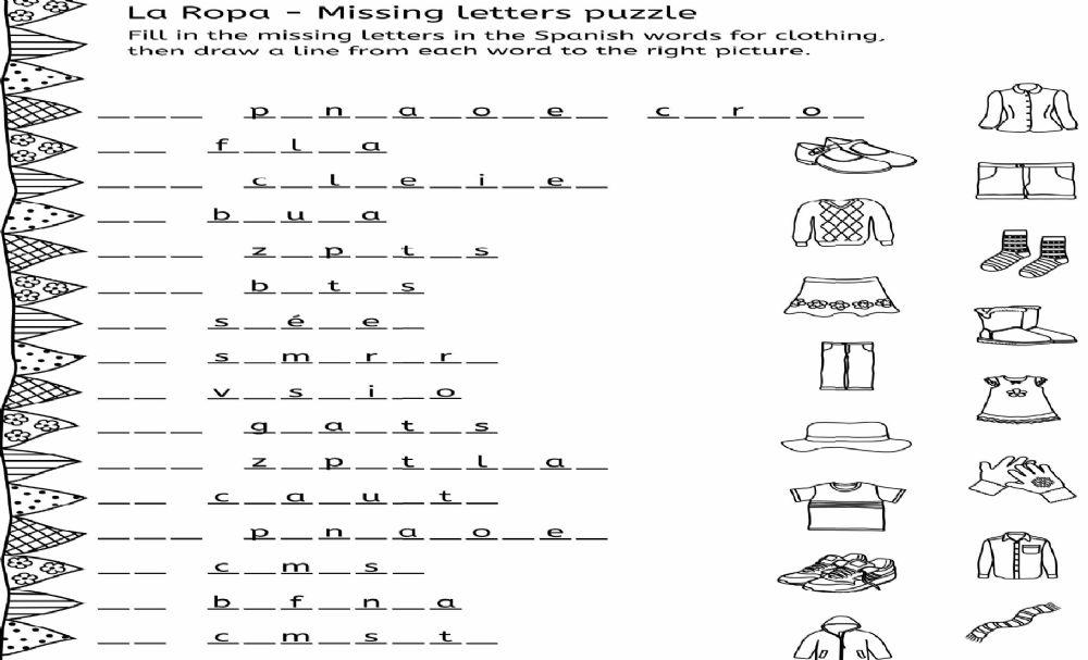 La ropa 02 worksheet Live Worksheets
