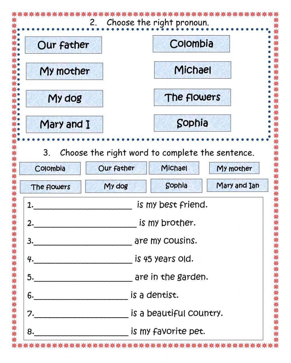 Personal Pronouns