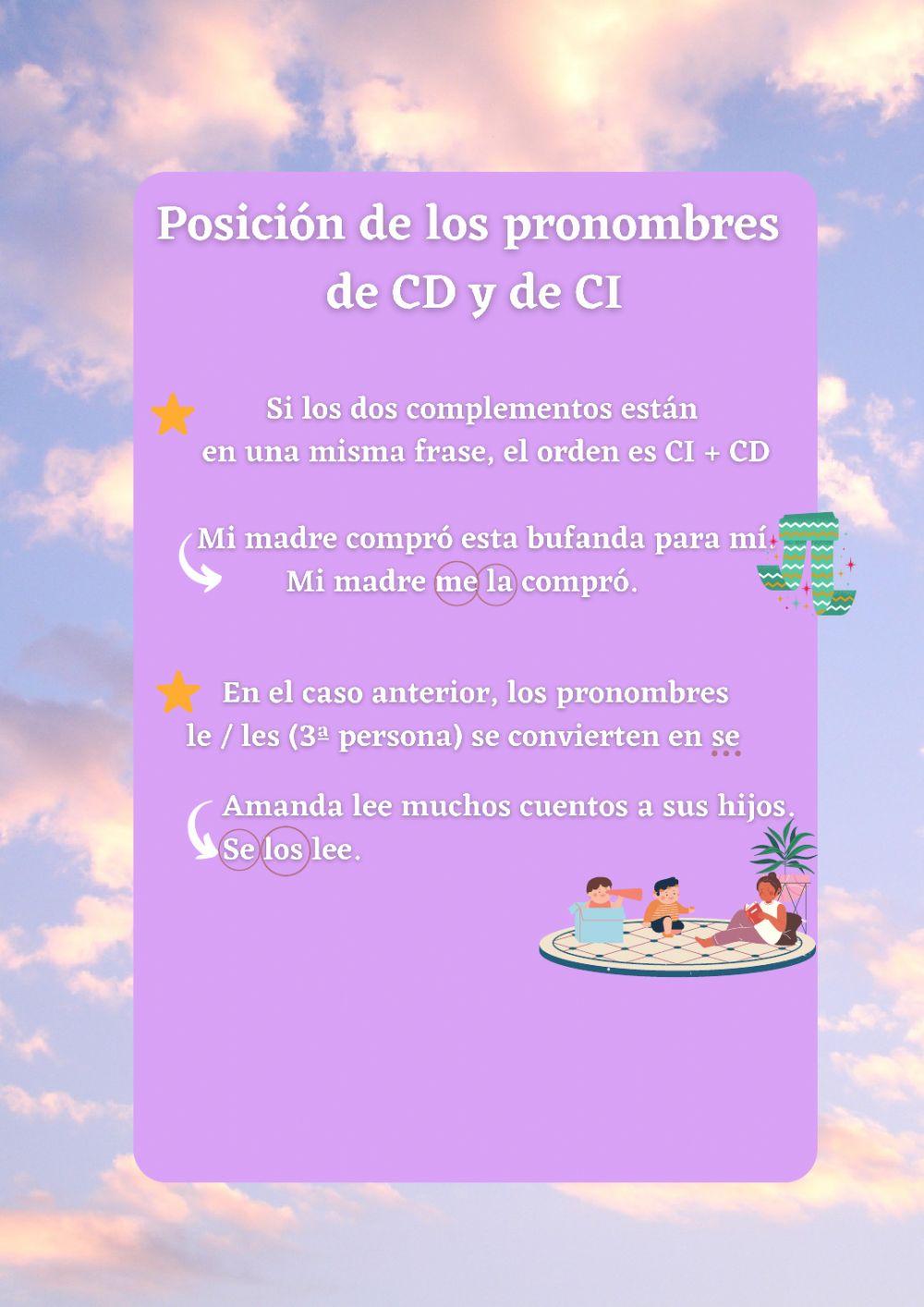 Pronombres CD CI