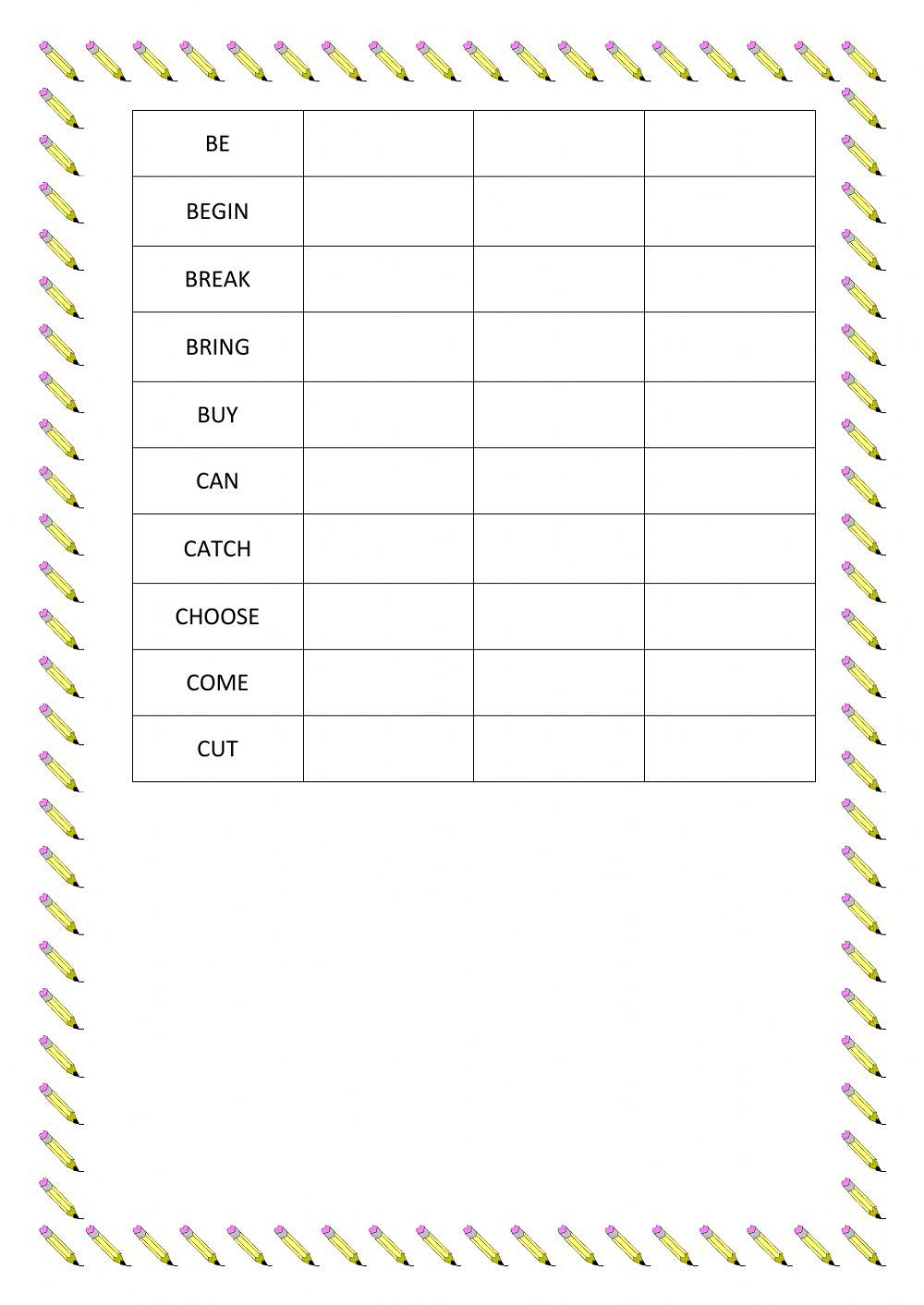 Verbos irregular 10 primeros (2)