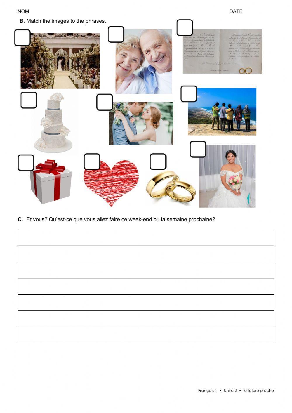 Aller - futur proche marriage