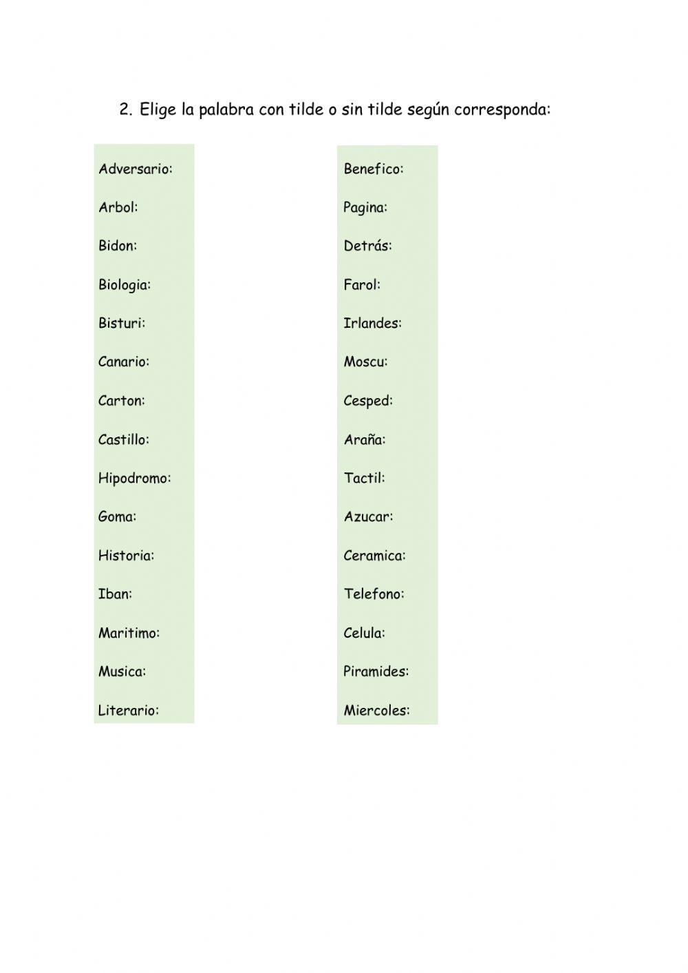Reglas de acentuación