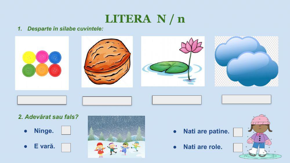 Recapitulare literele A - O