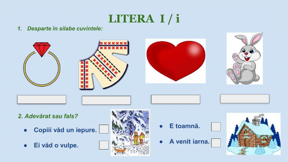 Recapitulare literele A - O