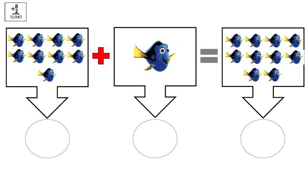 Cuaderno de sumas dibujos animados