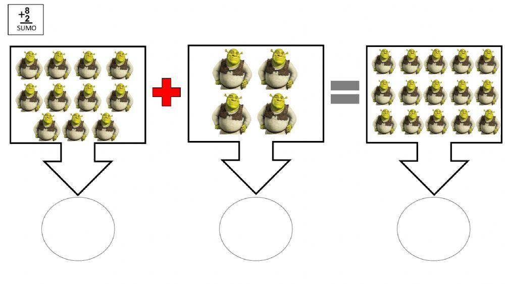 Cuaderno de sumas dibujos animados