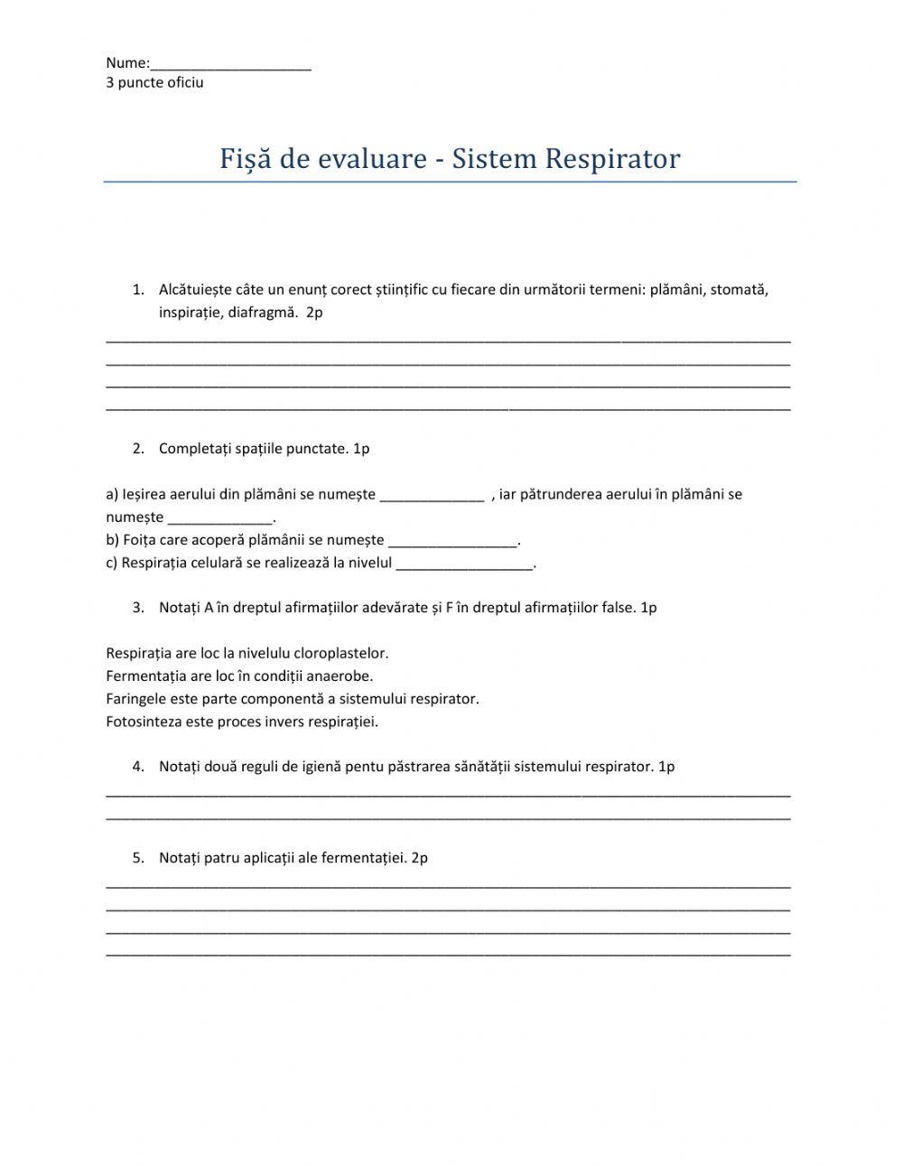 Test urechea și ochiul