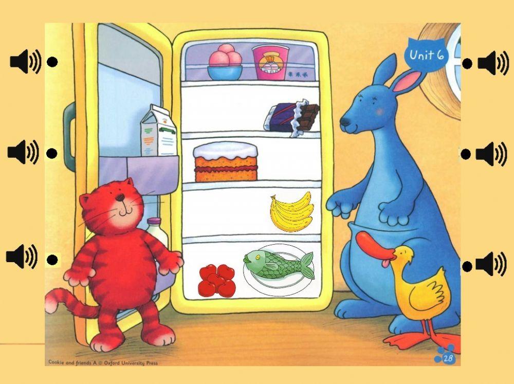 Food in the fridge - Cookie and friends A