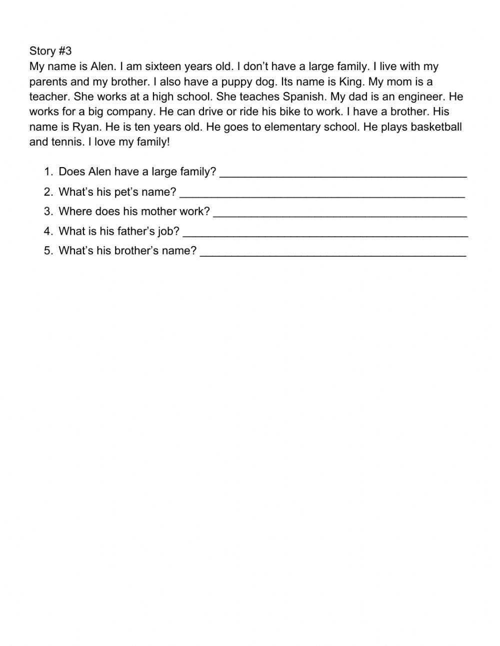 Reading Comprehension