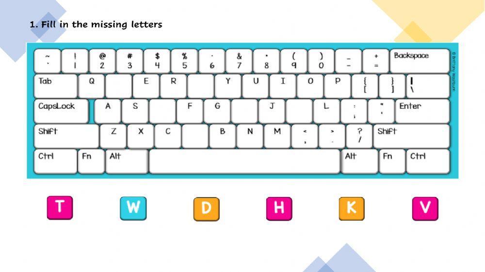 T2 Wk2 L2 Keys and Keyboard - Letters