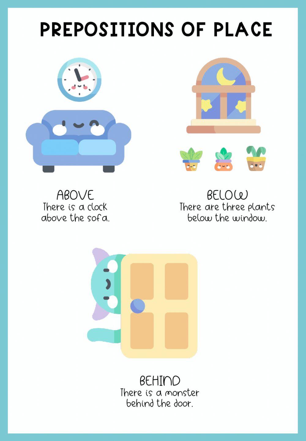 Prepositions of place