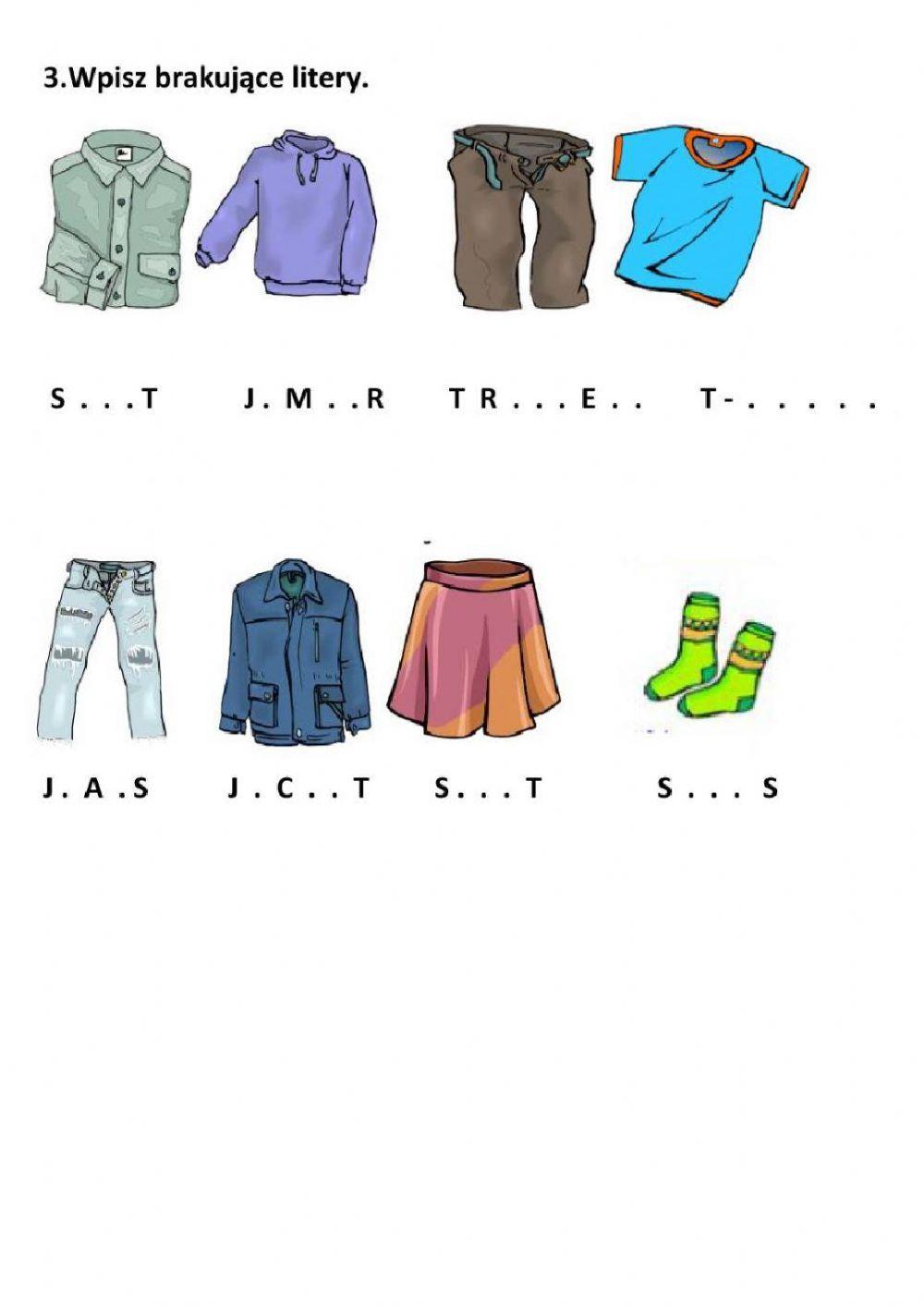 Happy street 1 unit 8 clothes