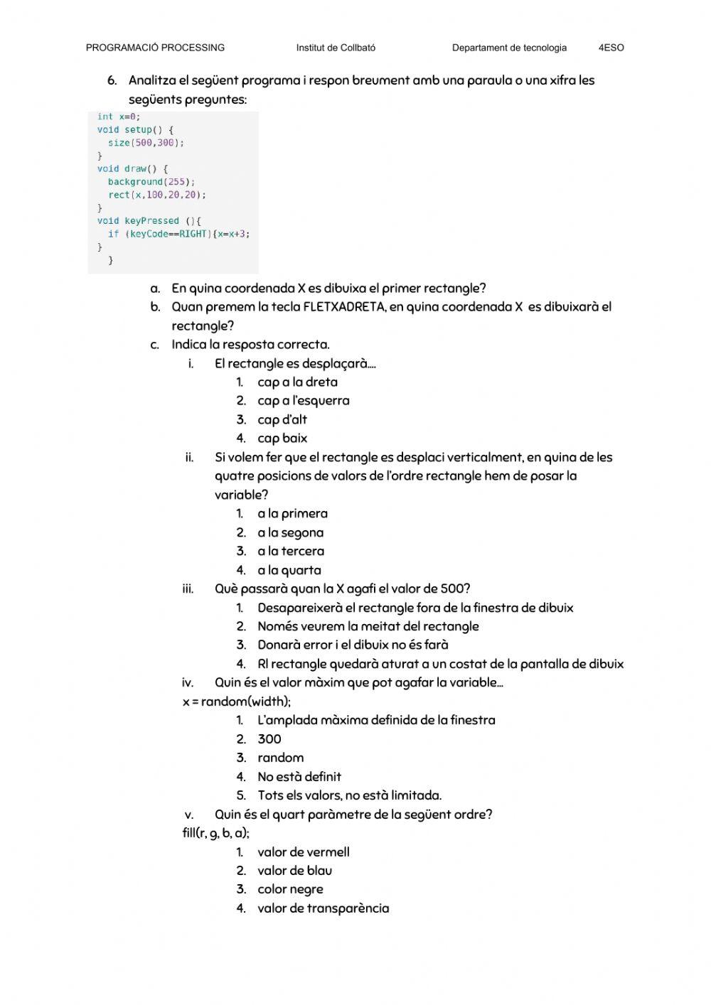 Processing estructura i condicionals