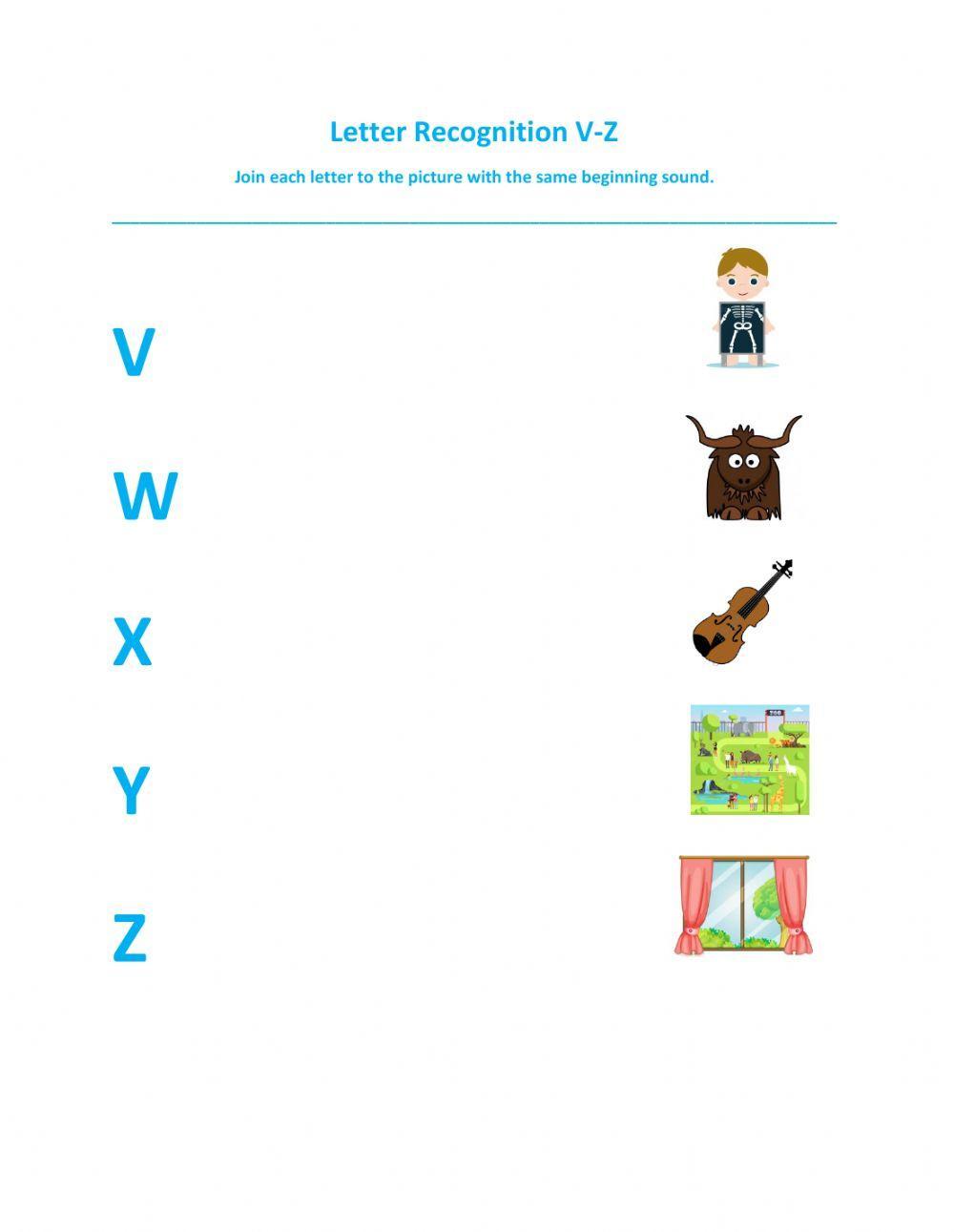 Letter Recognition V-Z