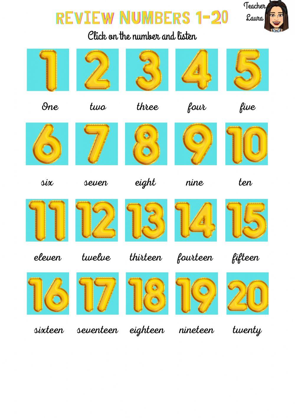 Numbers 1-20 Numbers 1-20