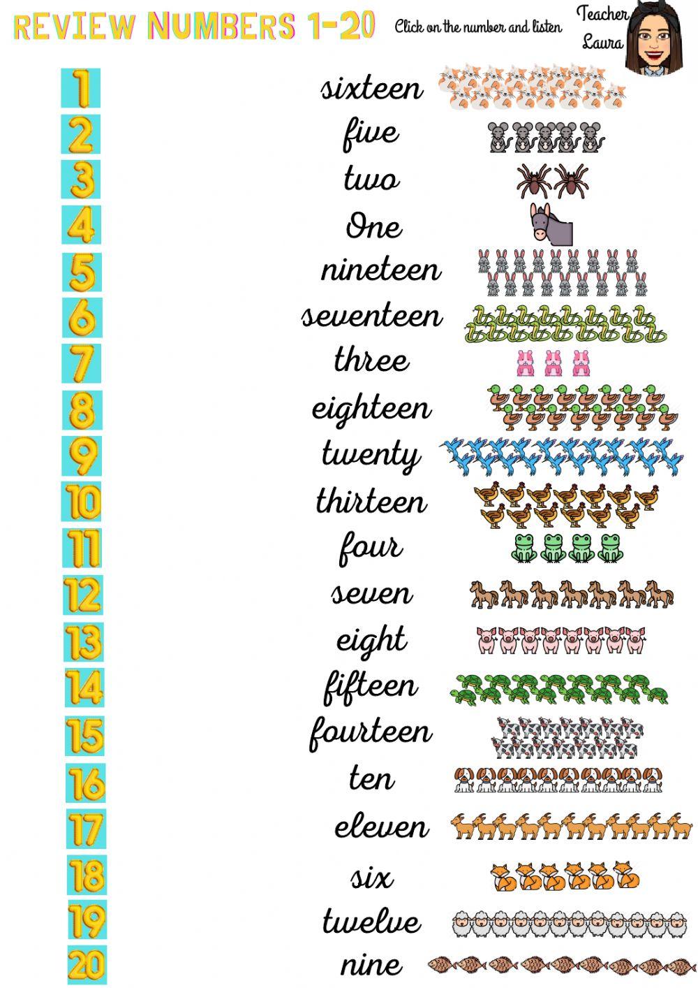 Numbers 1-20 Numbers 1-20