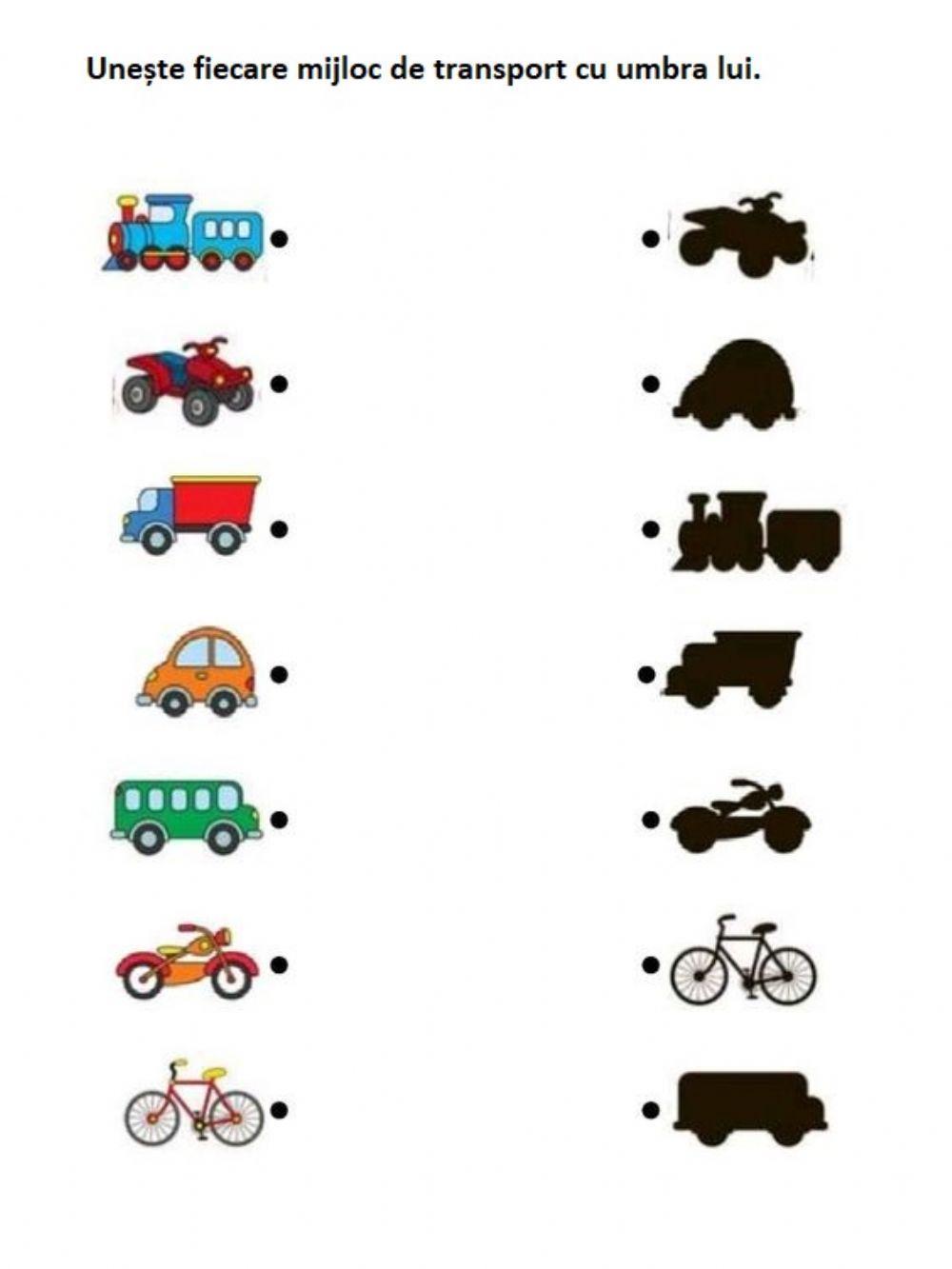 Gaseste umbra mijlocului de transport.