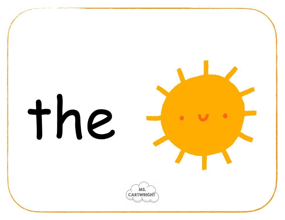 Sight word -the-