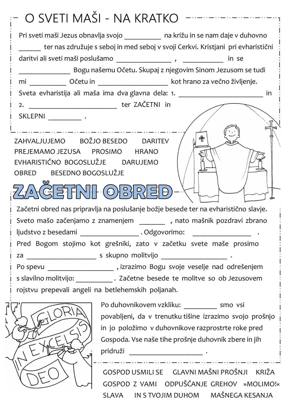 Sveta maša - Začetni obred