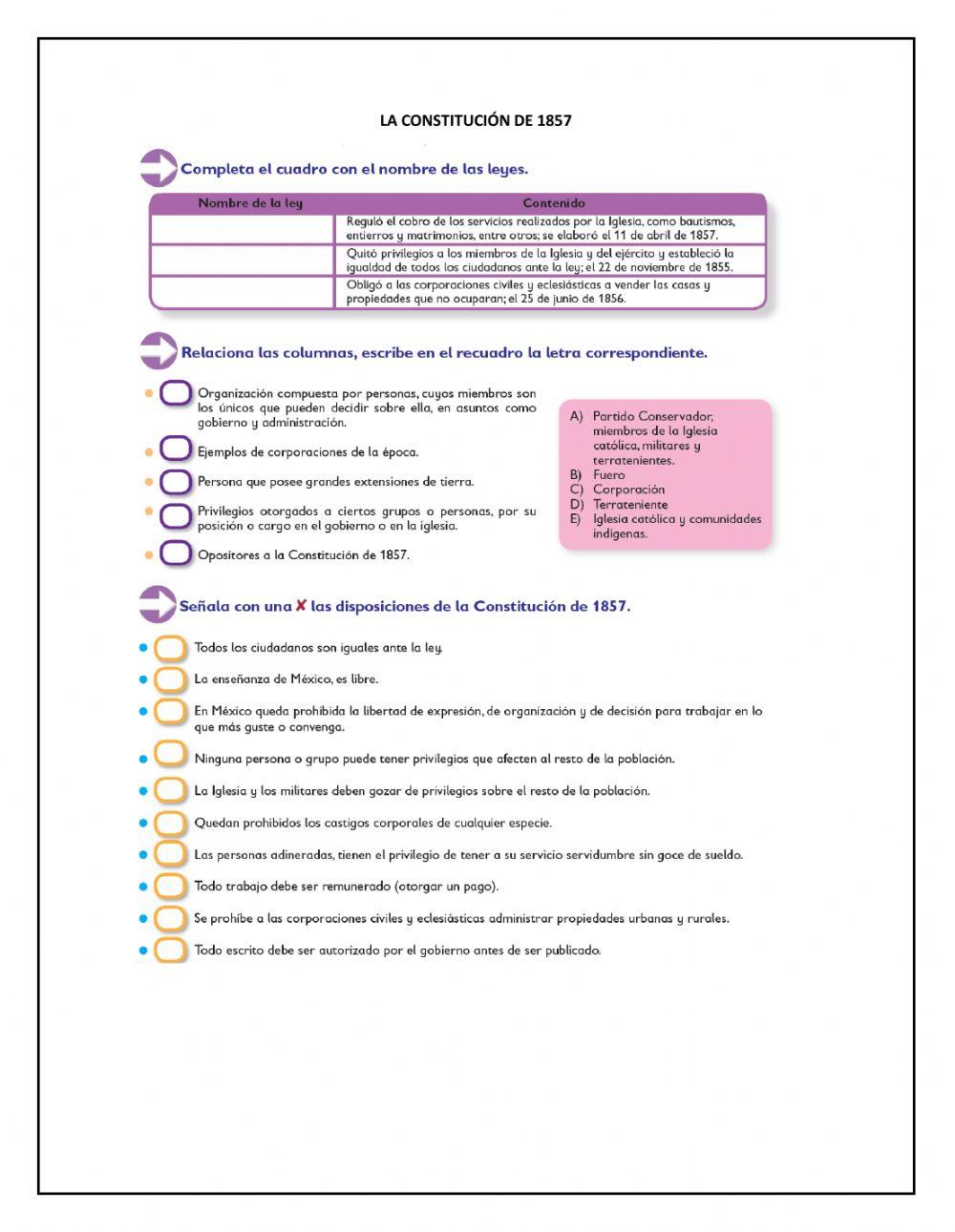 La Constitución de 1857