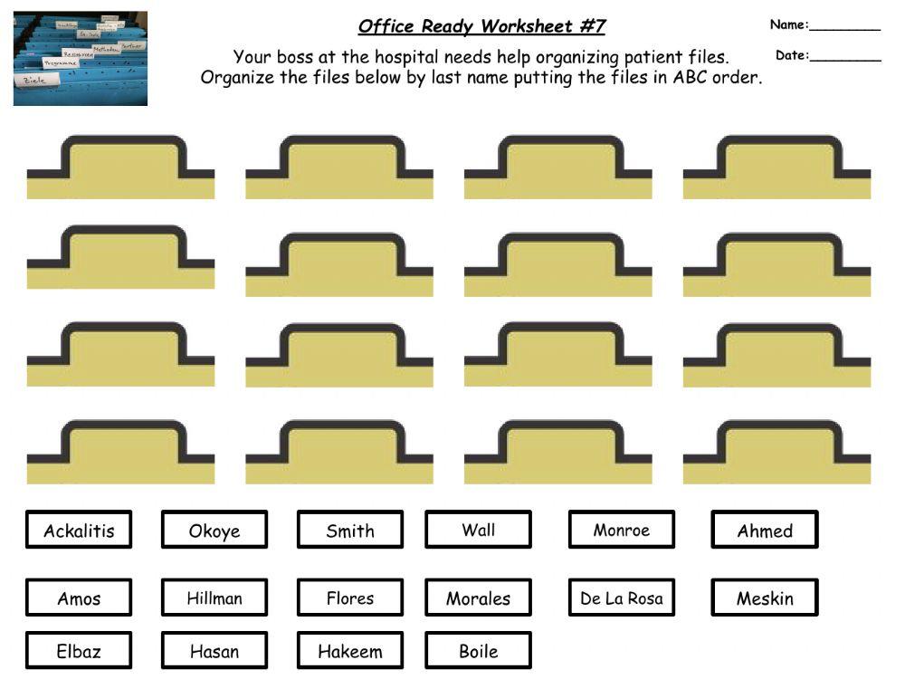 Office Ready Worksheet -7