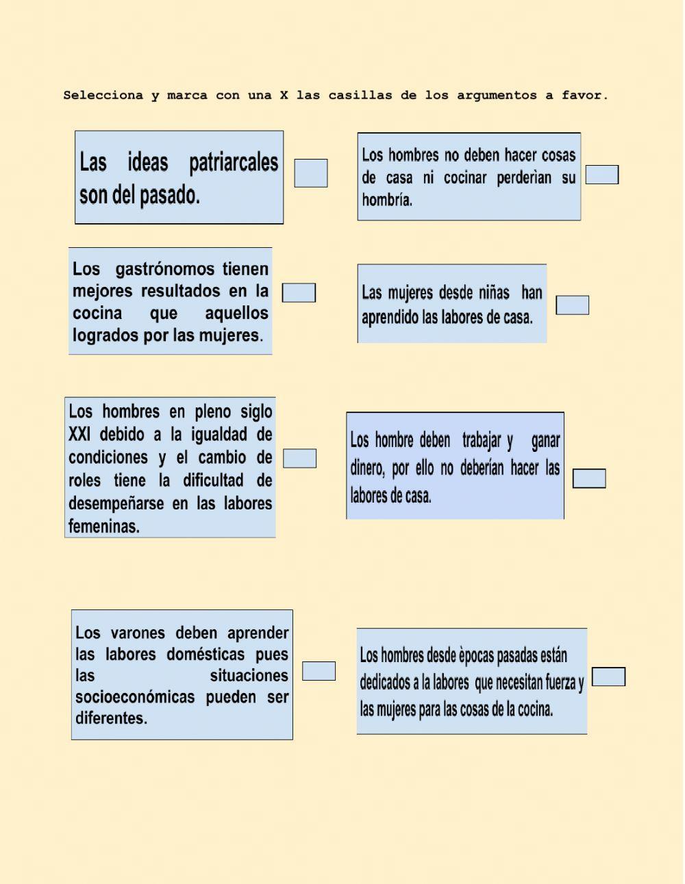 Texos argumentativos