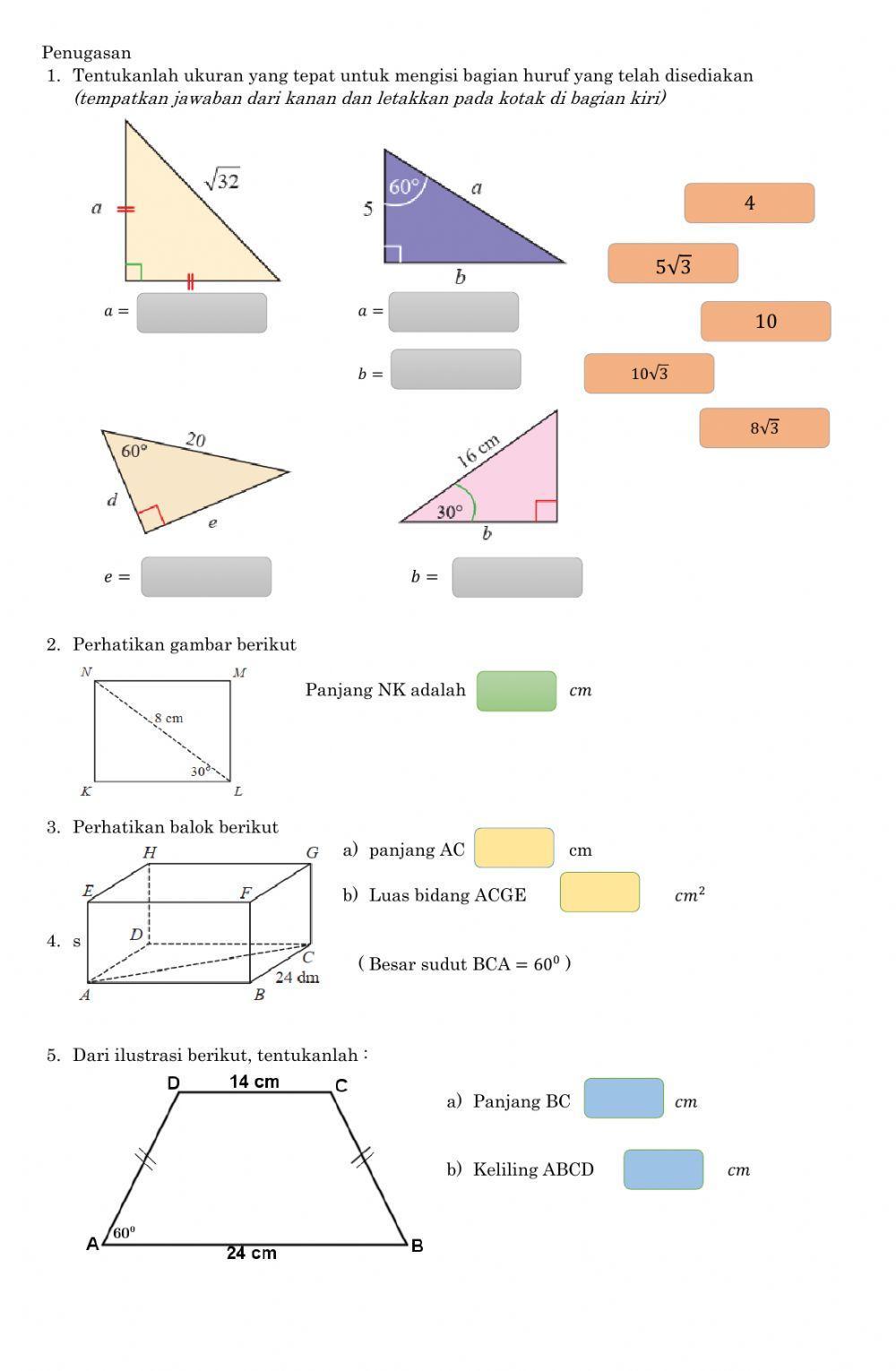 Penugasan sisi segitiga